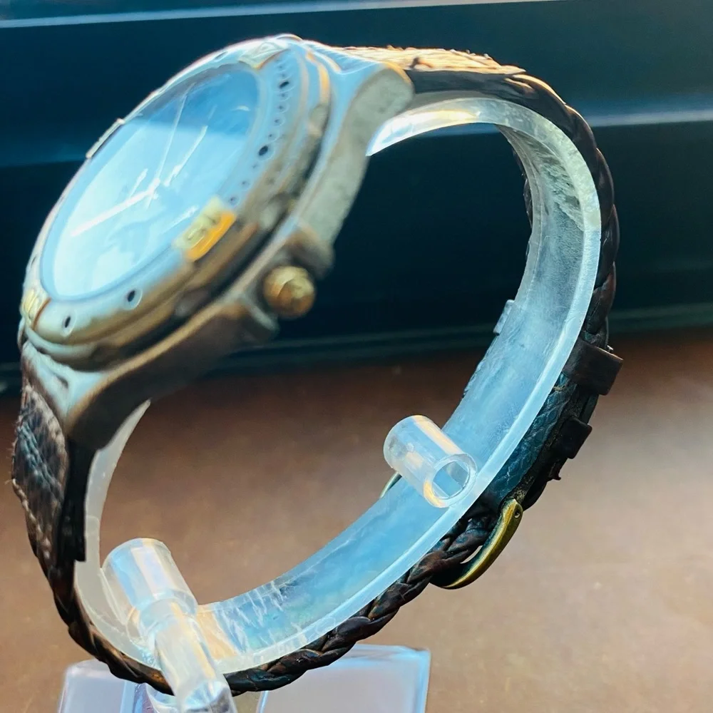 1995 RARE FOSSIL CHRONOGRAPH MOON PHASE WATCH BQ-8709